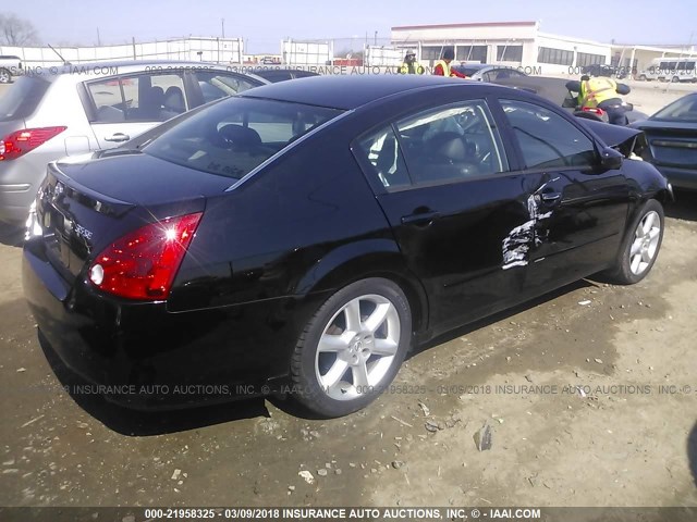 1N4BA41E95C800606 - 2005 NISSAN MAXIMA SE/SL BLACK photo 4