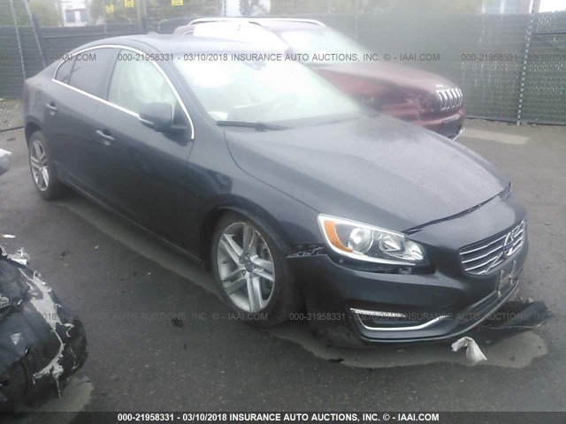 YV1612FS8E2295818 - 2014 VOLVO S60 T5 GRAY photo 1