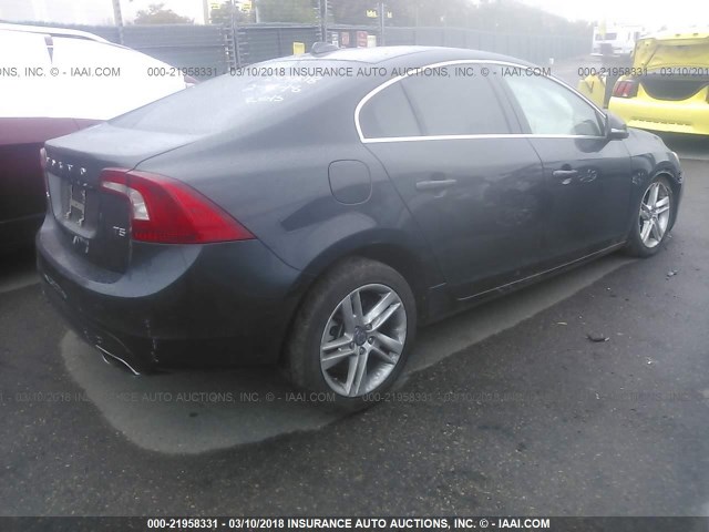 YV1612FS8E2295818 - 2014 VOLVO S60 T5 GRAY photo 4