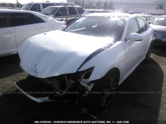 JTHBE1BL2E5028883 - 2014 LEXUS GS 350 WHITE photo 2