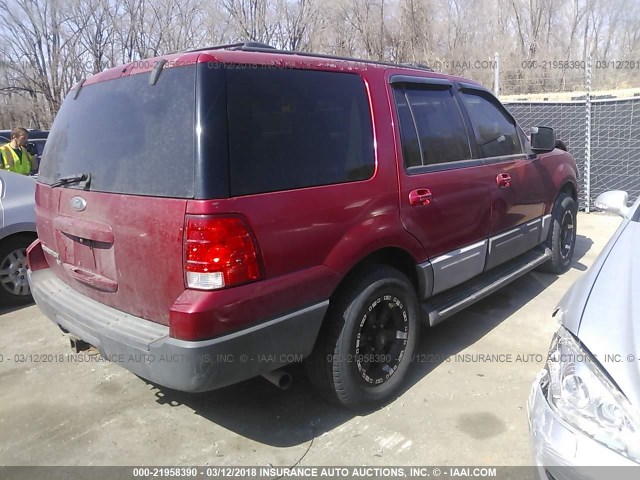 1FMFU16L53LB16430 - 2003 FORD EXPEDITION XLT RED photo 4