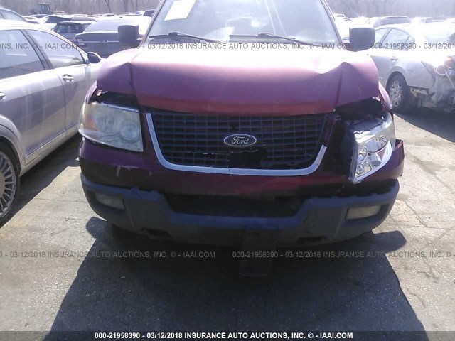 1FMFU16L53LB16430 - 2003 FORD EXPEDITION XLT RED photo 6