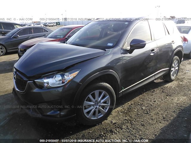 JM3KE2BE8F0544230 - 2015 MAZDA CX-5 SPORT GRAY photo 2