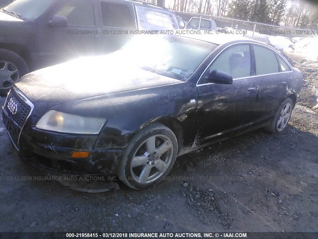 WAUDH74F38N124566 - 2008 AUDI A6 3.2 QUATTRO BLACK photo 2