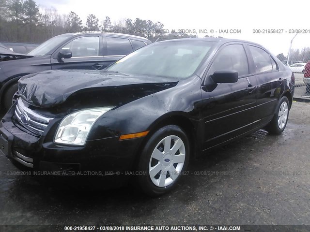 3FAFP06Z16R250292 - 2006 FORD FUSION S BLACK photo 2