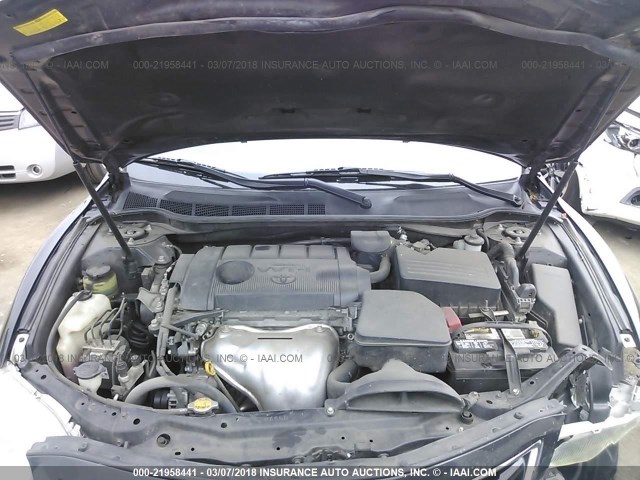 4T1BF3EK7BU132411 - 2011 TOYOTA CAMRY SE/LE/XLE BLACK photo 10
