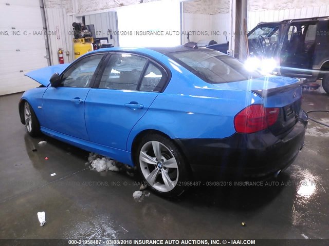 WBAPL33529A405182 - 2009 BMW 335 XI BLUE photo 3