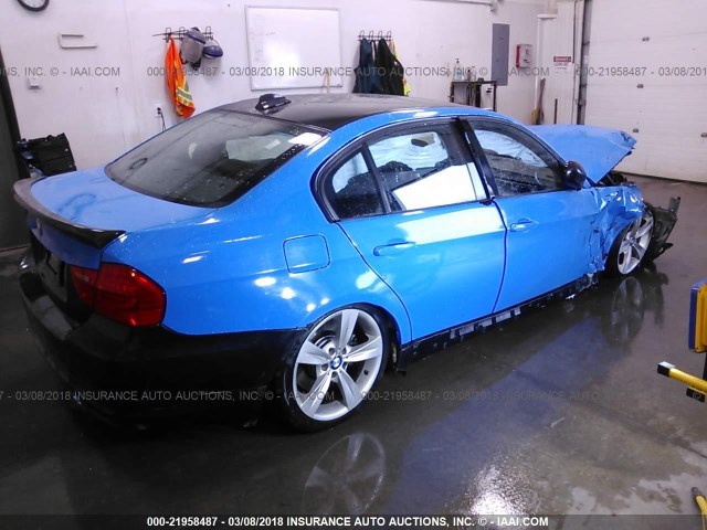 WBAPL33529A405182 - 2009 BMW 335 XI BLUE photo 4