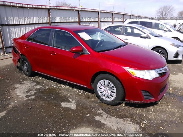 4T1BF1FK1CU546756 - 2012 TOYOTA CAMRY SE/LE/XLE MAROON photo 1