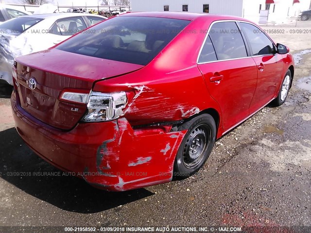4T1BF1FK1CU546756 - 2012 TOYOTA CAMRY SE/LE/XLE MAROON photo 6