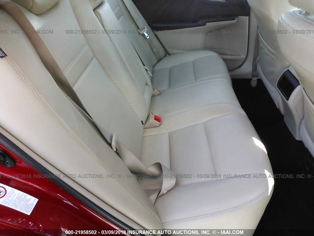 4T1BF1FK1CU546756 - 2012 TOYOTA CAMRY SE/LE/XLE MAROON photo 8