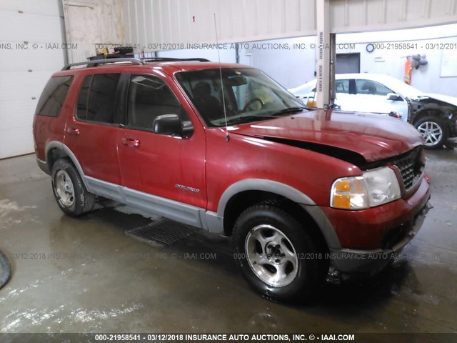 1FMZU73E22ZC61572 - 2002 FORD EXPLORER XLT RED photo 1