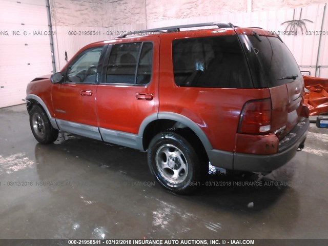 1FMZU73E22ZC61572 - 2002 FORD EXPLORER XLT RED photo 3