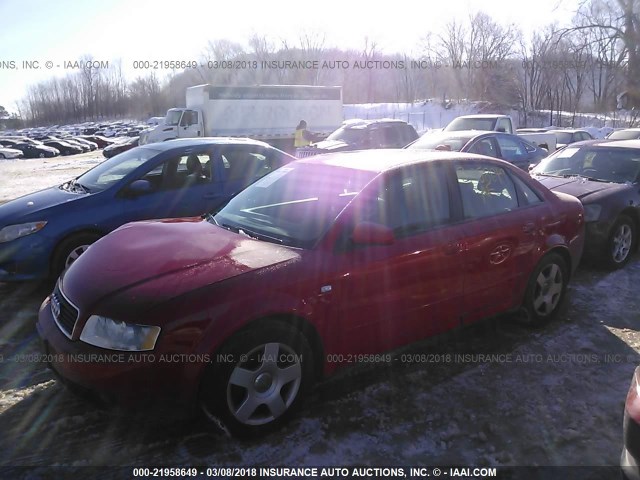 WAULC68E84A154086 - 2004 AUDI A4 1.8T QUATTRO RED photo 2