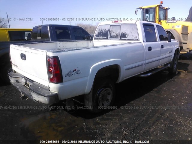 1GCHK23D27F190334 - 2007 CHEVROLET SILVERADO K2500 HEAVY DUTY WHITE photo 4