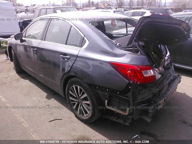 4S3BNAB62J3011891 - 2018 SUBARU LEGACY 2.5I GRAY photo 3