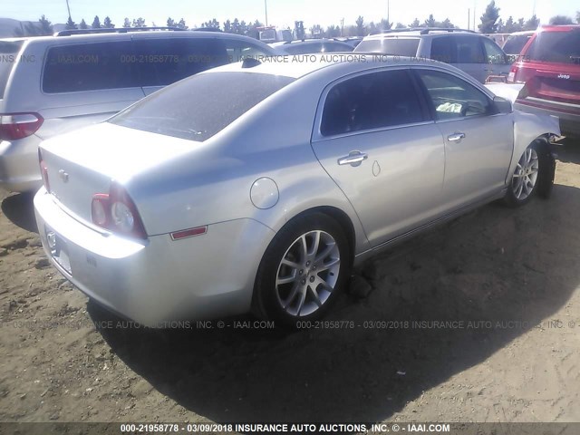 1G1ZE5E04CF112695 - 2012 CHEVROLET MALIBU LTZ 银色 照片 4