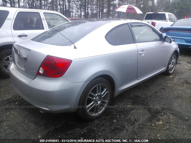 JTKDE177870147276 - 2007 TOYOTA SCION TC 银色 照片 4