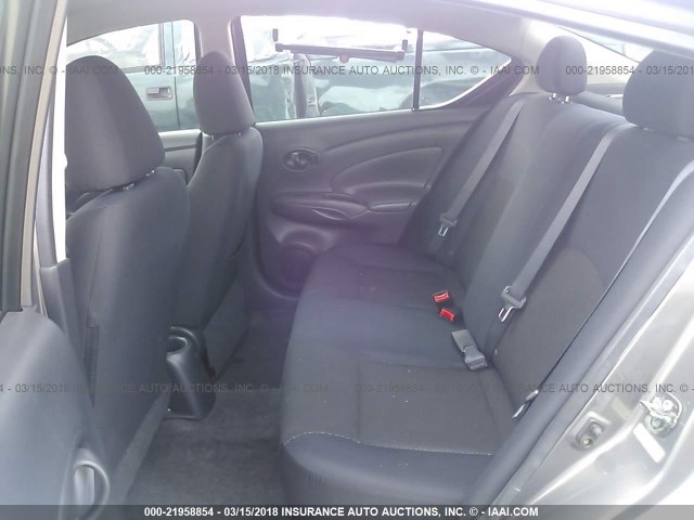 3N1CN7AP7CL811680 - 2012 NISSAN VERSA S/SV/SL GRAY photo 8