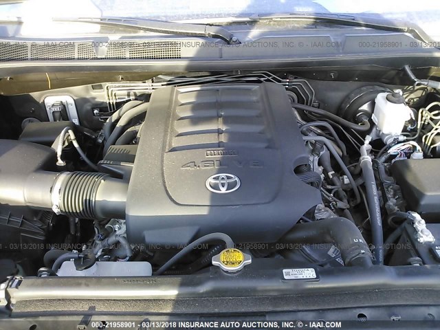 5TFRM5F14EX075999 - 2014 TOYOTA TUNDRA DOUBLE CAB SR/SR5 BLACK photo 10