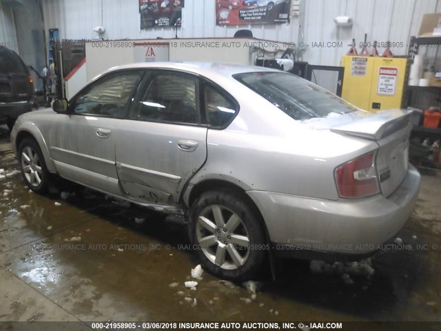 4S4BL62C977201595 - 2007 SUBARU LEGACY OUTBACK 2.5I LIMITED SILVER photo 3