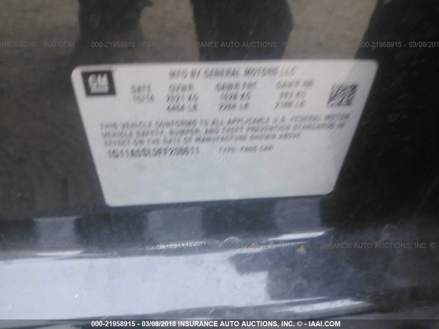 1G11A5SL9FF208611 - 2015 CHEVROLET MALIBU LS 灰色 照片 9