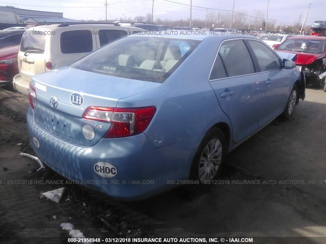 4T1BF1FK1CU535367 - 2012 TOYOTA CAMRY SE/LE/XLE 蓝色 照片 4