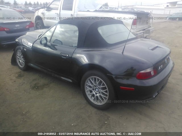 WBACN33441LK45511 - 2001 BMW Z3 2.5 BLACK photo 3