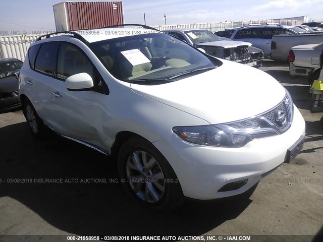 JN8AZ1MU1EW401112 - 2014 NISSAN Murano S/SL/SV/LE WHITE photo 1