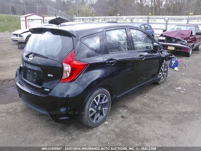 3N1CE2CP0FL447283 - 2015 NISSAN VERSA NOTE S/S PLUS/SV/SL/SR BLACK photo 4