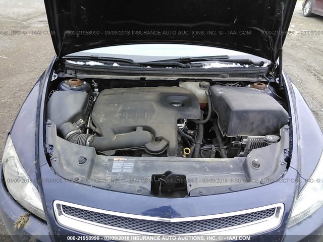 1G1ZA5EU4BF340516 - 2011 CHEVROLET MALIBU LS BLUE photo 10