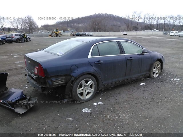 1G1ZA5EU4BF340516 - 2011 CHEVROLET MALIBU LS BLUE photo 4