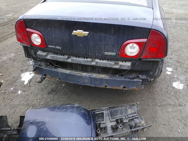 1G1ZA5EU4BF340516 - 2011 CHEVROLET MALIBU LS BLUE photo 6