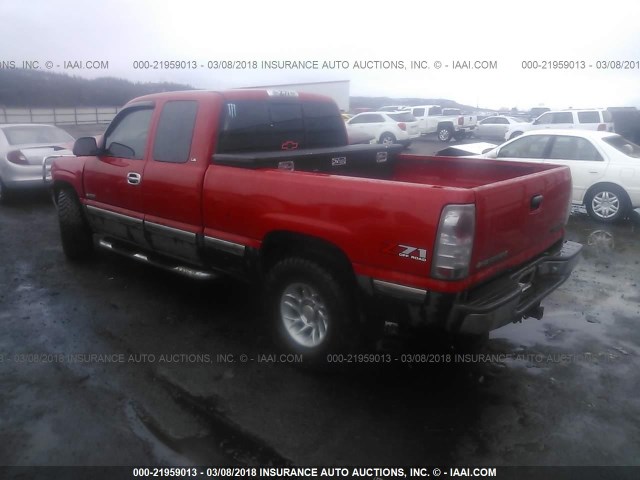 2GCEK19T6Y1133929 - 2000 CHEVROLET SILVERADO K1500 RED photo 3