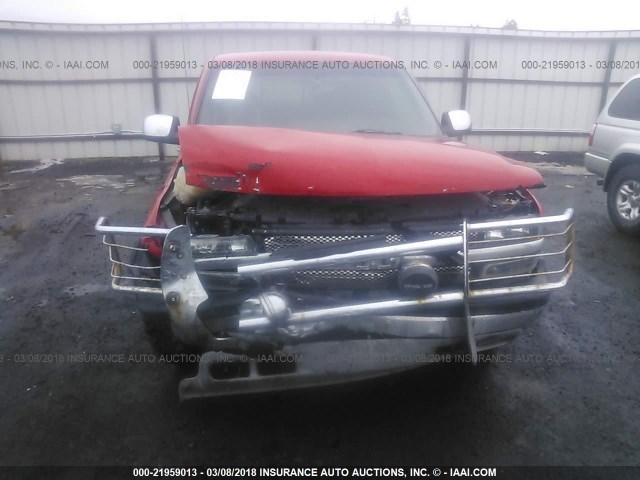 2GCEK19T6Y1133929 - 2000 CHEVROLET SILVERADO K1500 RED photo 6