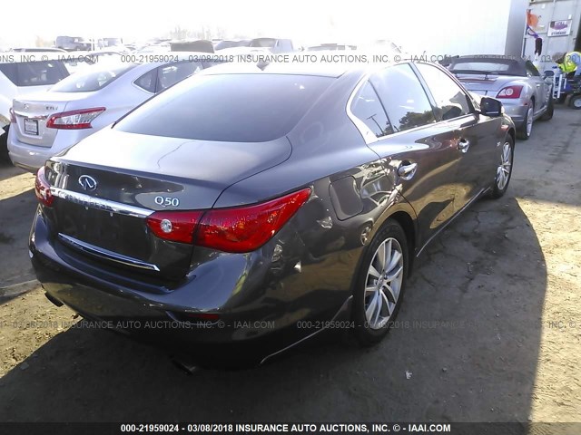 JN1EV7AP1GM300809 - 2016 INFINITI Q50 PREMIUM/SPORT Dark Brown photo 4