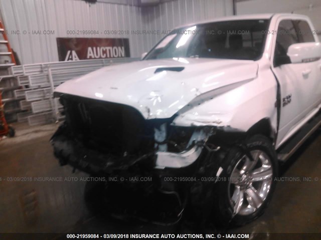 1C6RR7HT3ES270749 - 2014 RAM 1500 SPORT WHITE photo 6