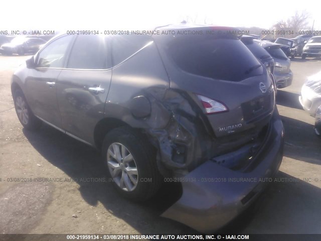 JN8AZ1MW6EW517214 - 2014 NISSAN Murano S/SL/SV/LE TAN photo 3