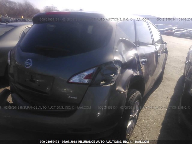 JN8AZ1MW6EW517214 - 2014 NISSAN Murano S/SL/SV/LE TAN photo 6