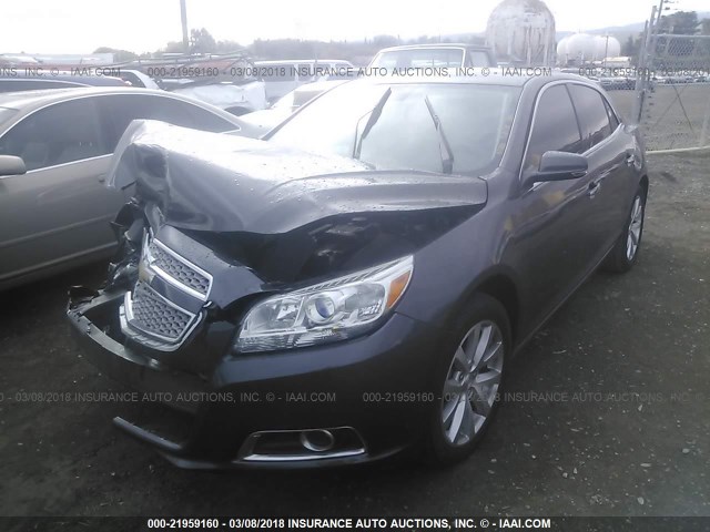 1G11H5SA0DF239981 - 2013 CHEVROLET MALIBU LTZ 灰色 照片 2