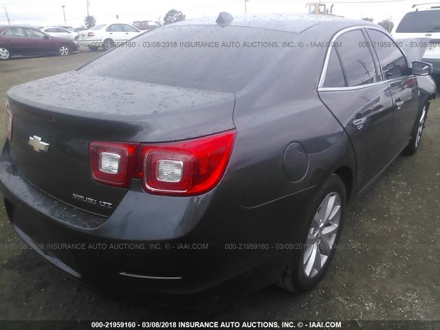 1G11H5SA0DF239981 - 2013 CHEVROLET MALIBU LTZ 灰色 照片 4