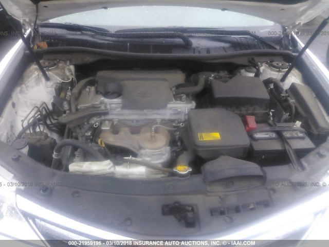 4T1BF1FK2DU231059 - 2013 TOYOTA CAMRY L/SE/LE/XLE 白色 照片 10