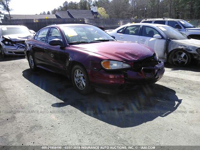 1G2NF52E13C198976 - 2003 PONTIAC GRAND AM SE1 BURGUNDY photo 1