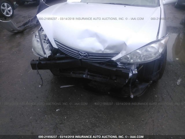 4T1BF30K46U626674 - 2006 TOYOTA CAMRY LE/XLE/SE ვერცხლისფერი ფოტო 6