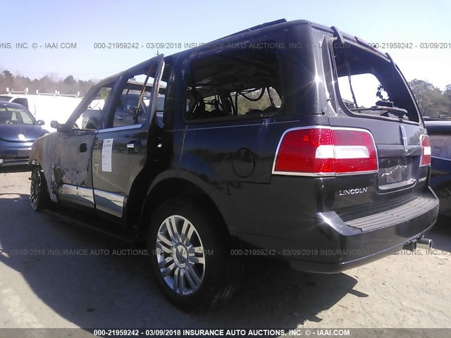 5LMFU28507LJ25446 - 2007 LINCOLN NAVIGATOR BLACK photo 3