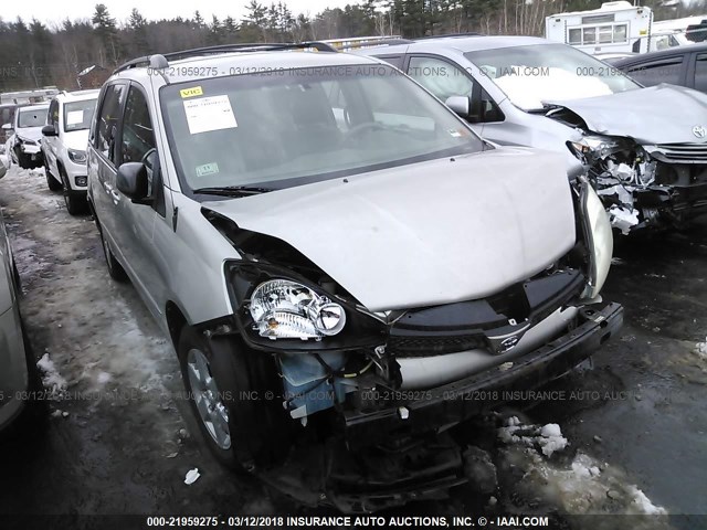 5TDZA23C44S206382 - 2004 TOYOTA SIENNA CE/LE SILVER photo 1