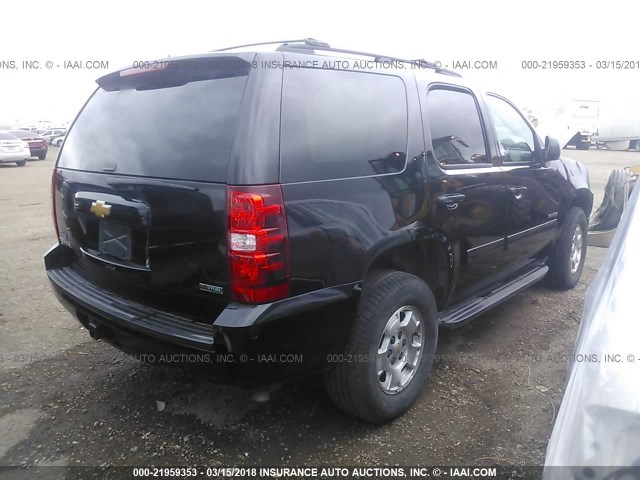 1GNSCAE06CR236898 - 2012 CHEVROLET TAHOE C1500  LS BLACK photo 4