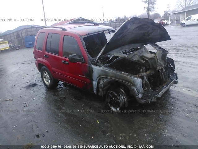 1J4GL58K62W284060 - 2002 JEEP LIBERTY LIMITED RED photo 1