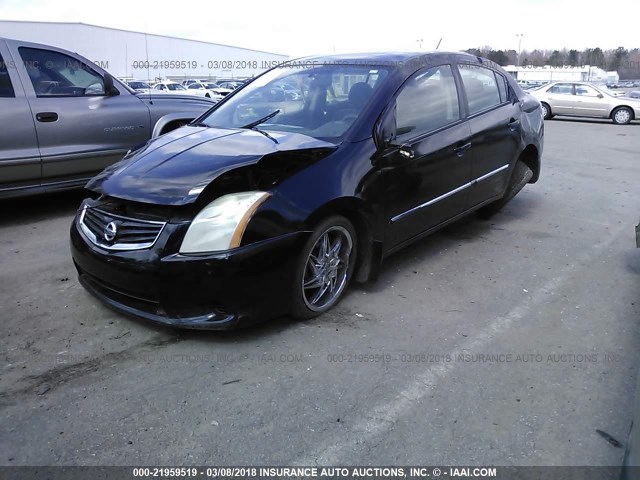 3N1AB6AP1AL614169 - 2010 NISSAN SENTRA 2.0/2.0S/SR/2.0SL BLACK photo 2