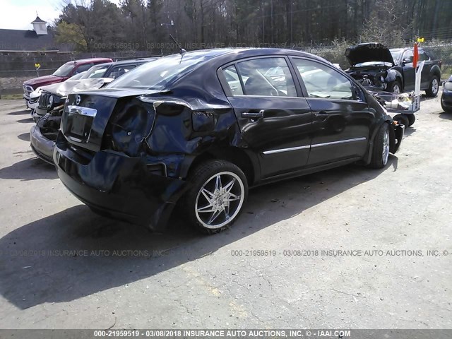 3N1AB6AP1AL614169 - 2010 NISSAN SENTRA 2.0/2.0S/SR/2.0SL BLACK photo 4